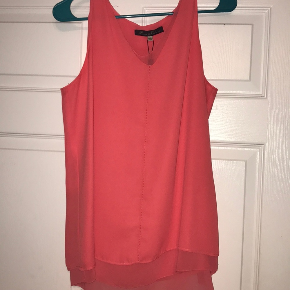 Hot pink tank top